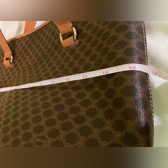 Celine Brown Macadam PVC/ Leather Tote Bag 🤎 - Picture 11 of 13